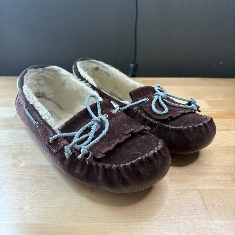 UGG Brown Slippers Moccasin Style